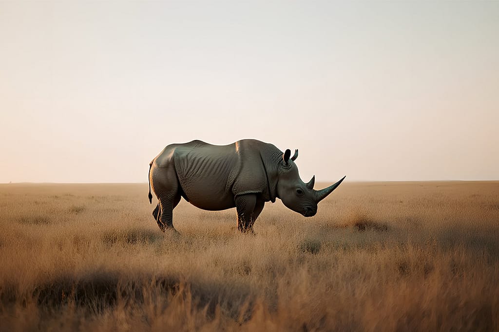 What Is Jaldapara Safari Booking? 3 Rhinoceros in open grassland—iconic wildlife moment on a Jaldapara safari trip