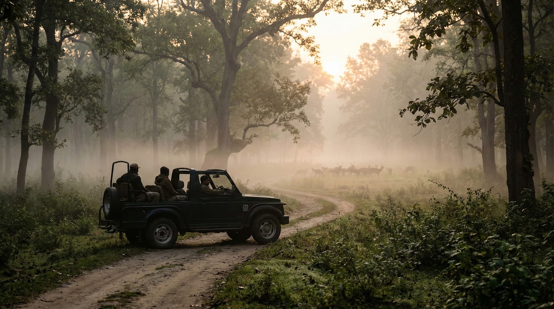 Winter Travel Trends in India 2026: Why Winter Is the Biggest Season for Trips 6 Nature and wildlife experiences supporting winter travel trends in India 2026, captured near Jaldapara forest safari zone.